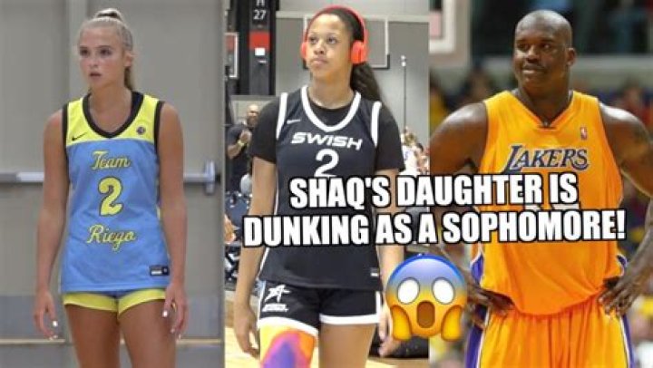 Basketball: Shaquille O'Neal's daughter dunking at age 13 video