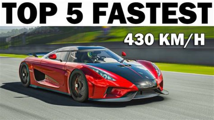 Top 5 Fastest Cars In Forza Motorsport: Experience Unparalleled Speed